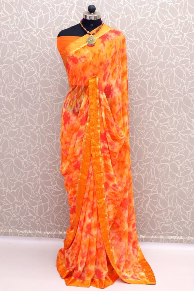 Niharika 12 Georgette Regular Wear Printed Latest Saree Collection